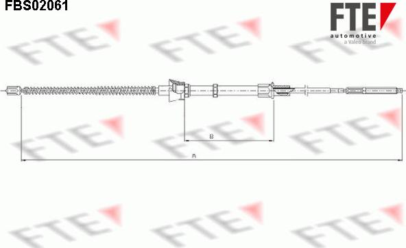 FTE 9250063 - Трос, гальмівна система autozip.com.ua