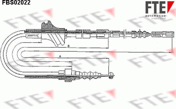 FTE FBS02022 - Трос, гальмівна система autozip.com.ua