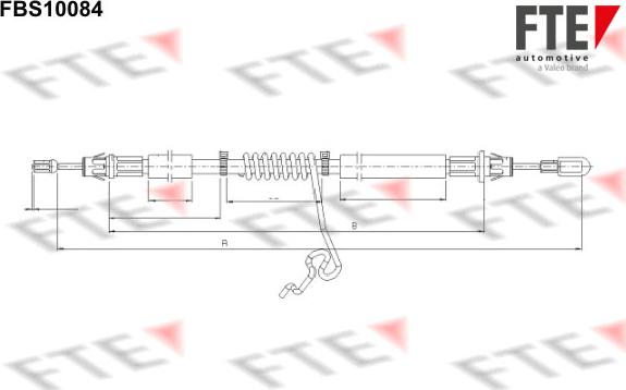 FTE 9250375 - Трос, гальмівна система autozip.com.ua