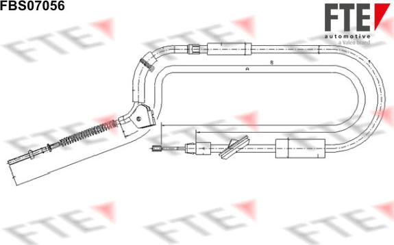 FTE 9250211 - Трос, гальмівна система autozip.com.ua