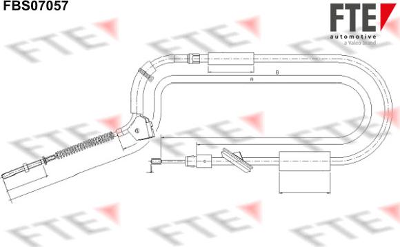 FTE 9250212 - Трос, гальмівна система autozip.com.ua