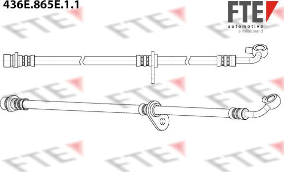 FTE 436E.865E.1.1 - Гальмівний шланг autozip.com.ua