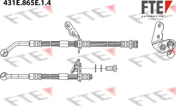 FTE 431E.865E.1.4 - Гальмівний шланг autozip.com.ua