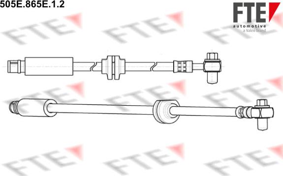 FTE 9240726 - Гальмівний шланг autozip.com.ua