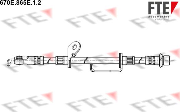 FTE 670E.865E.1.2 - Гальмівний шланг autozip.com.ua