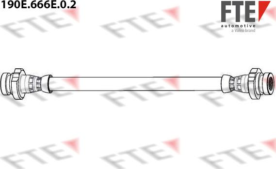 FTE 190E.666E.0.2 - Гальмівний шланг autozip.com.ua