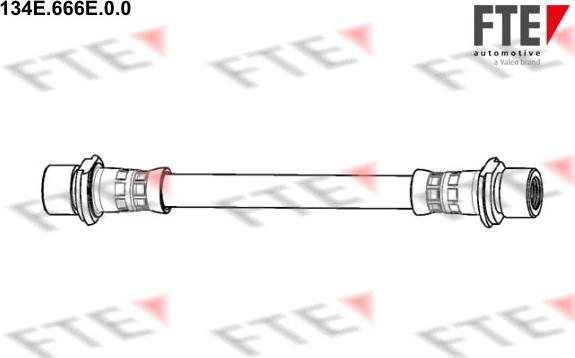 FTE 134E.666E.0.0 - Гальмівний шланг autozip.com.ua