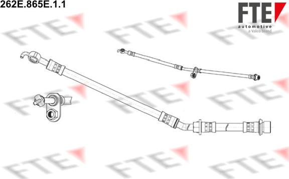 FTE 262E.865E.1.1 - Гальмівний шланг autozip.com.ua