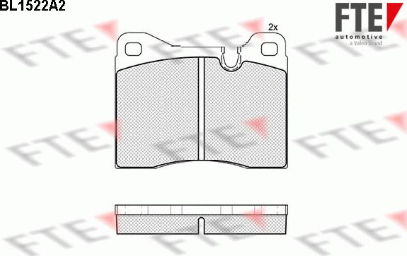 FTE BL1522A2 - Гальмівні колодки, дискові гальма autozip.com.ua