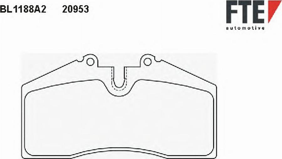 FTE BL1188A2 - Гальмівні колодки, дискові гальма autozip.com.ua