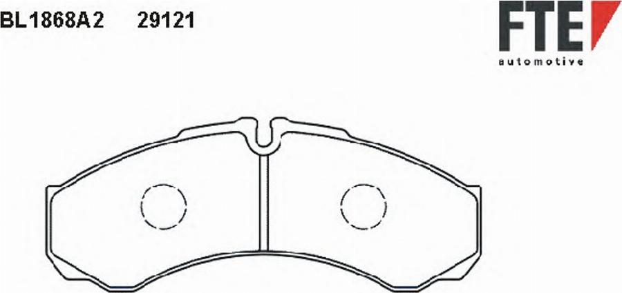 FTE BL1868A2 - Гальмівні колодки, дискові гальма autozip.com.ua