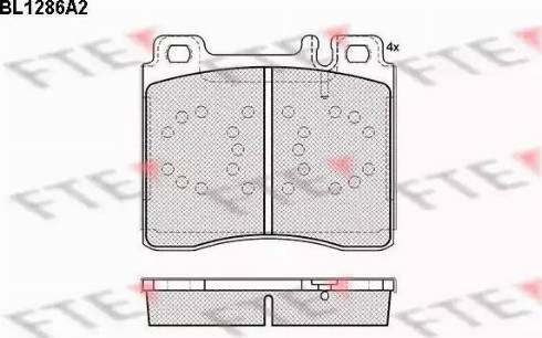 FTE BL1286A2 - Гальмівні колодки, дискові гальма autozip.com.ua