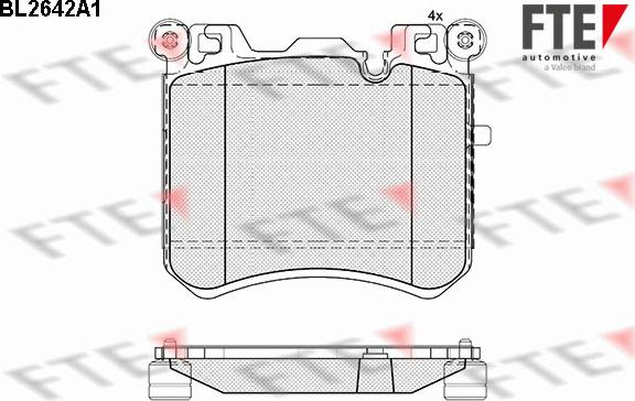 FTE BL2642A1 - Гальмівні колодки, дискові гальма autozip.com.ua