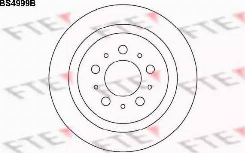 FTE BS4999B - Гальмівний диск autozip.com.ua