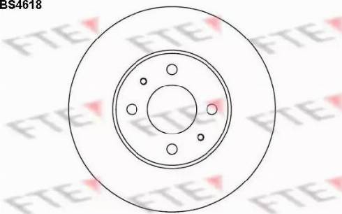 FTE BS4618 - Гальмівний диск autozip.com.ua