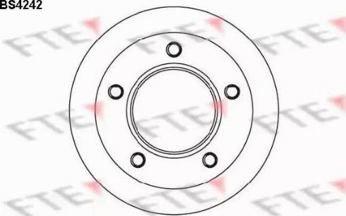 FTE BS4242 - Гальмівний диск autozip.com.ua
