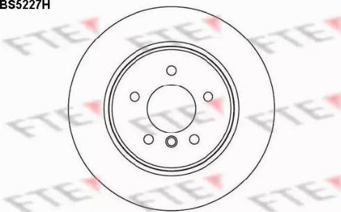 FTE BS5227H - Гальмівний диск autozip.com.ua