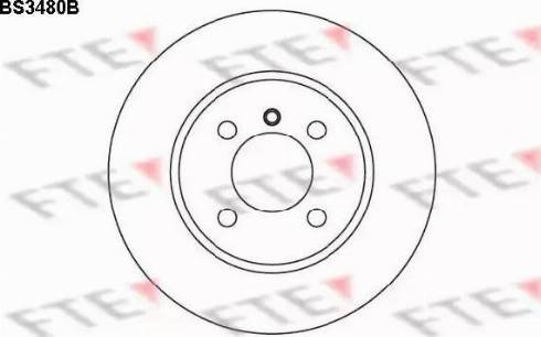 FTE BS3480B - Гальмівний диск autozip.com.ua