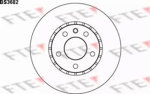 FTE BS3682 - Гальмівний диск autozip.com.ua