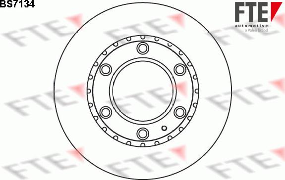 FTE BS7134 - Гальмівний диск autozip.com.ua