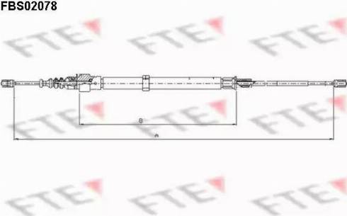 FTE FBS02078 - Трос, гальмівна система autozip.com.ua