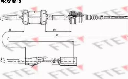 FTE FKS09018 - Трос, управління зчепленням autozip.com.ua