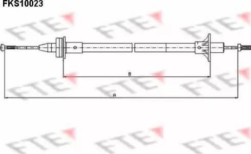 FTE FKS10023 - Трос, управління зчепленням autozip.com.ua