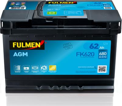 Fulmen FK620 - Стартерна акумуляторна батарея, АКБ autozip.com.ua