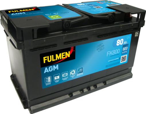 Fulmen FK800 - Стартерна акумуляторна батарея, АКБ autozip.com.ua