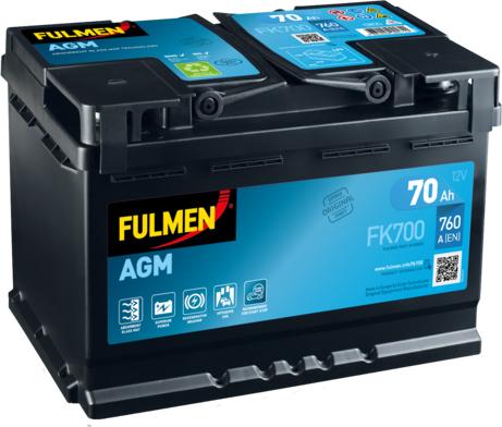 Fulmen FK700 - Стартерна акумуляторна батарея, АКБ autozip.com.ua