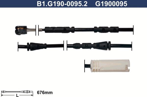 Galfer B1.G190-0095.2 - Сигналізатор, знос гальмівних колодок autozip.com.ua