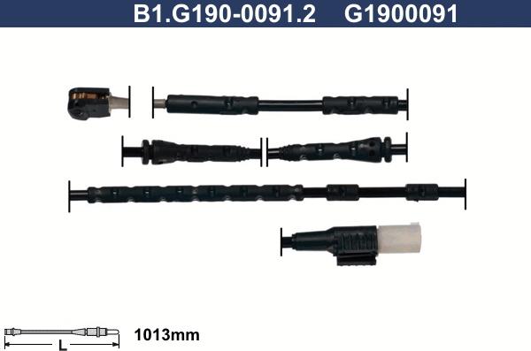 Galfer B1.G190-0091.2 - Сигналізатор, знос гальмівних колодок autozip.com.ua