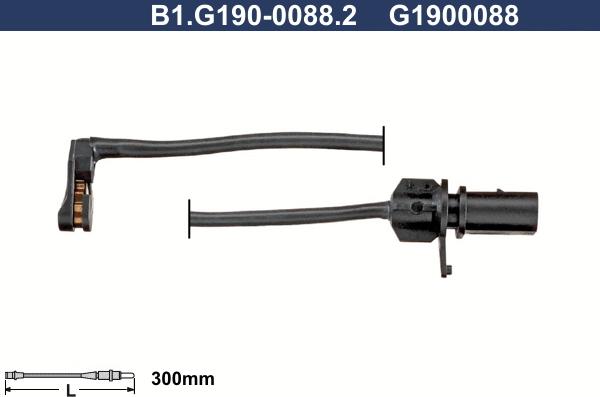 Galfer B1.G190-0088.2 - Сигналізатор, знос гальмівних колодок autozip.com.ua