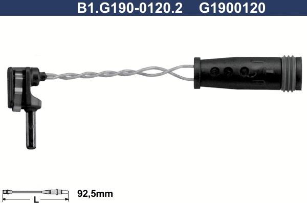 Galfer B1.G190-0120.2 - Сигналізатор, знос гальмівних колодок autozip.com.ua