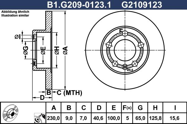 Galfer B1.G209-0123.1 - Гальмівний диск autozip.com.ua