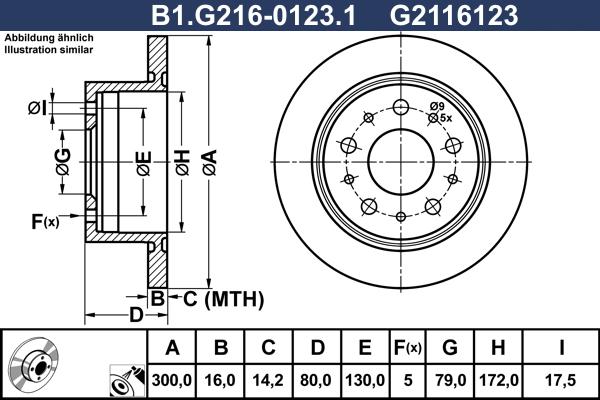 Galfer B1.G216-0123.1 - Гальмівний диск autozip.com.ua