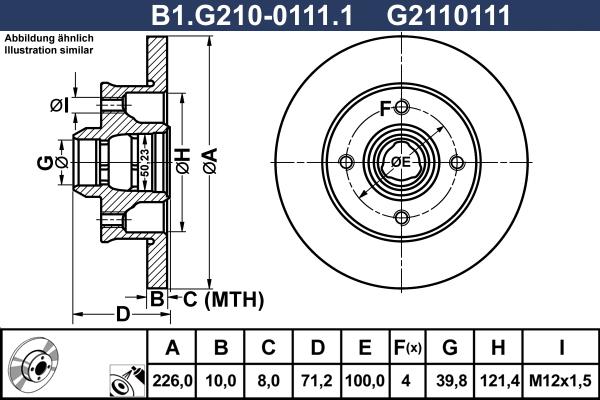 Jurid 561460JC-1 - Гальмівний диск autozip.com.ua