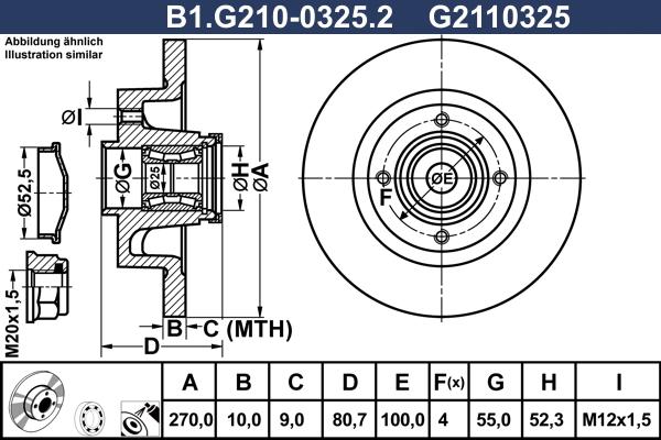 Galfer B1.G210-0325.2 - Гальмівний диск autozip.com.ua