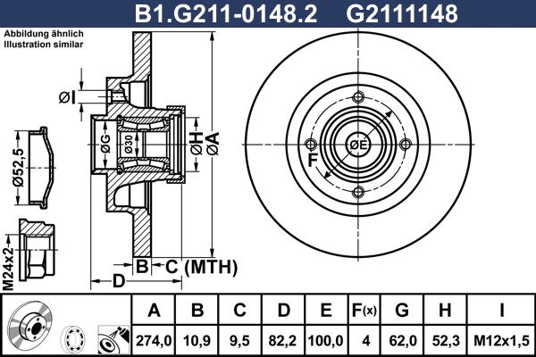 Galfer B1.G211-0148.2 - Гальмівний диск autozip.com.ua