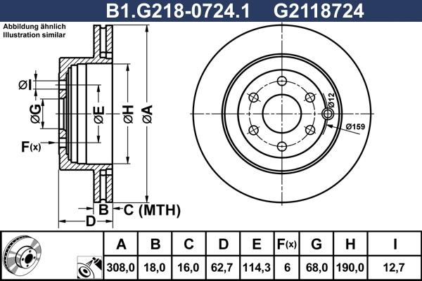 Galfer B1.G218-0724.1 - Гальмівний диск autozip.com.ua