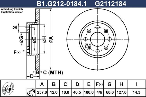 Galfer B1.G212-0184.1 - Гальмівний диск autozip.com.ua