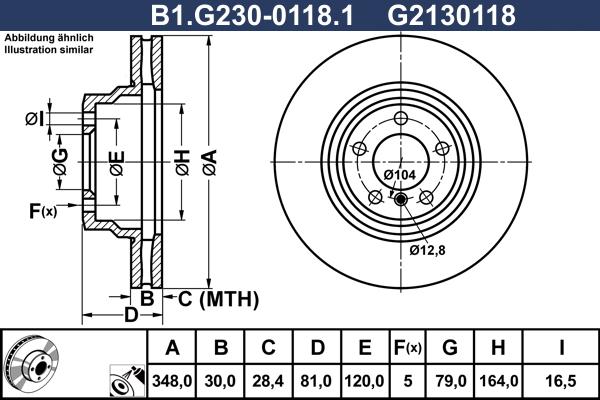 Galfer B1.G230-0118.1 - Гальмівний диск autozip.com.ua