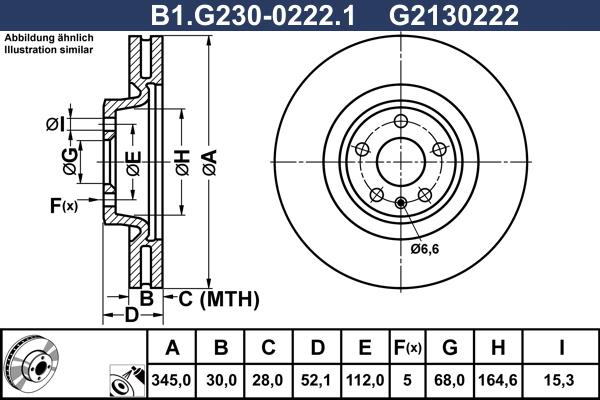 Galfer B1.G230-0222.1 - Гальмівний диск autozip.com.ua