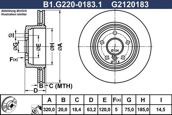 Galfer B1.G220-0183.1 - Гальмівний диск autozip.com.ua
