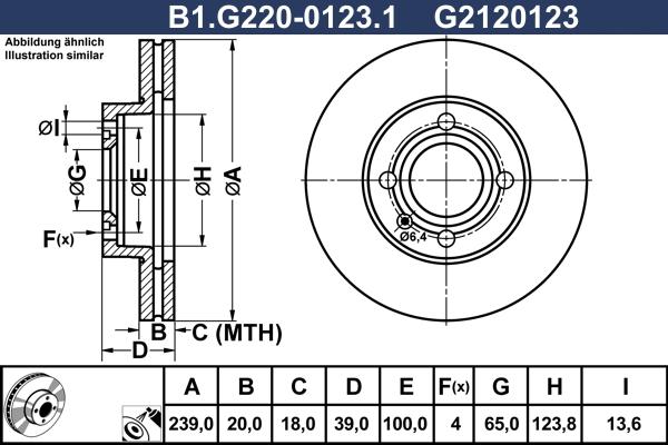 Galfer B1.G220-0123.1 - Гальмівний диск autozip.com.ua
