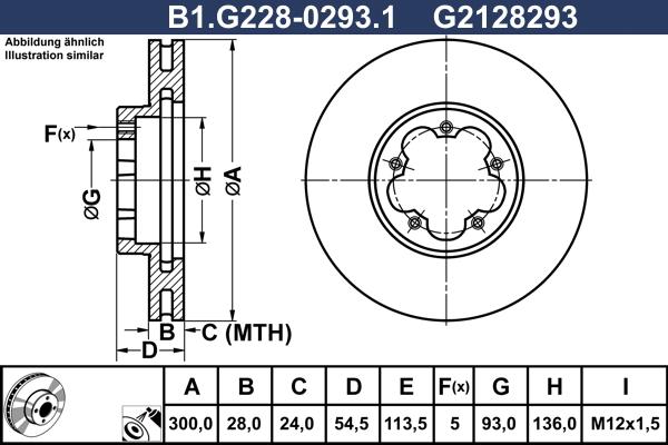 Galfer B1.G228-0293.1 - Гальмівний диск autozip.com.ua