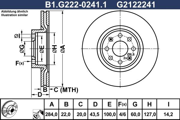Galfer B1.G222-0241.1 - Гальмівний диск autozip.com.ua