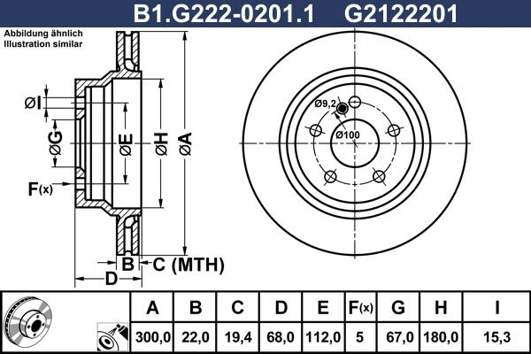 Galfer B1.G222-0201.1 - Гальмівний диск autozip.com.ua