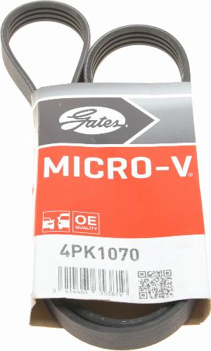 Gates 4PK1070 - Поліклиновий ремінь autozip.com.ua