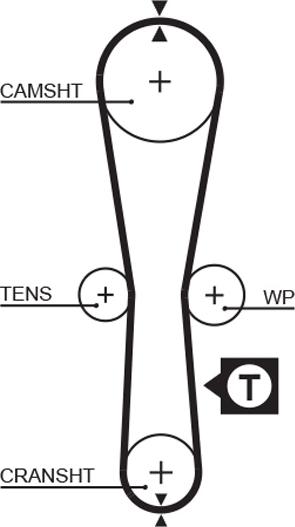 GATES 5454XS - Ремінь ГРМ autozip.com.ua